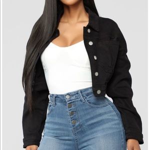 Fashion Nova Elsie Cropped Denim Jacket